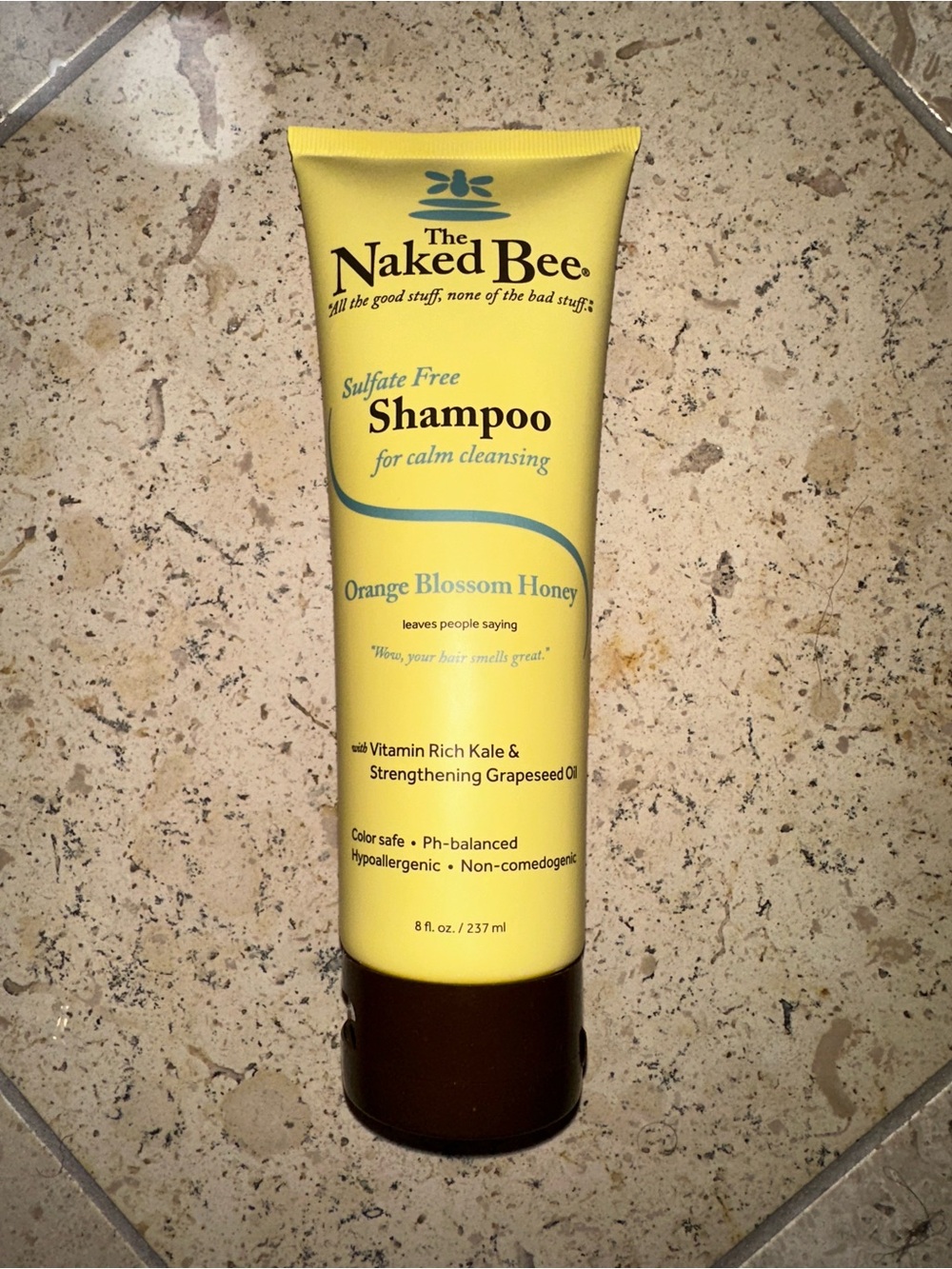 Sulfate-Free Orange Blossom Honey Shampoo, The Naked Bee, 8oz - Picture 2 of 7